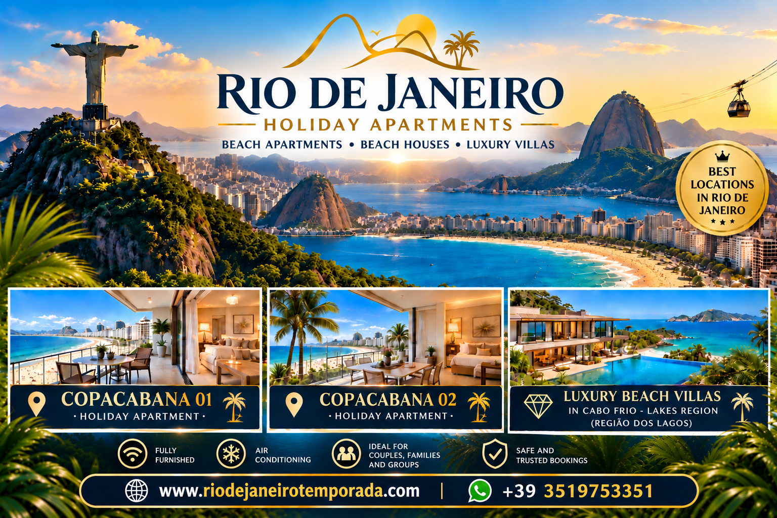 Rio de Janeiro, Copacabana e principais pontos turísticos